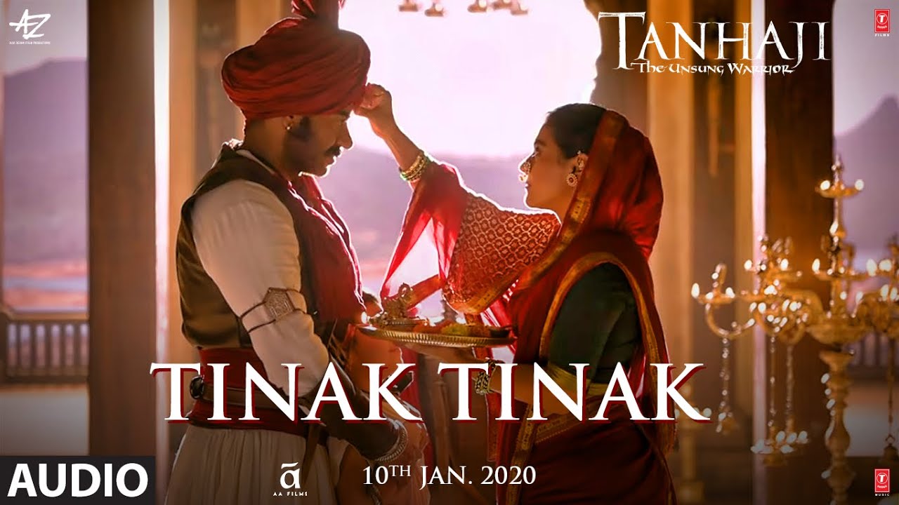तिनक तिनक Tinak Tinak lyrics in Hindi and Tinak Tinak lyrics in English. Tinak Tinak is a song from the movie Tanhaji: The Unsung Warrior (2019) starring Ajay Devgn. This song is sung by Hasrshdeep Kaur. It is also searched as Tinak Tinak song lyrics and Tinak Tinak Tanhaji lyrics.